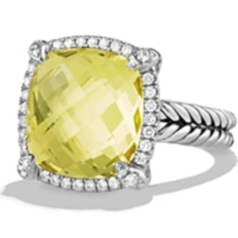 Authentic David Yurman Chatelaine Lemon Citrine Ring - 7